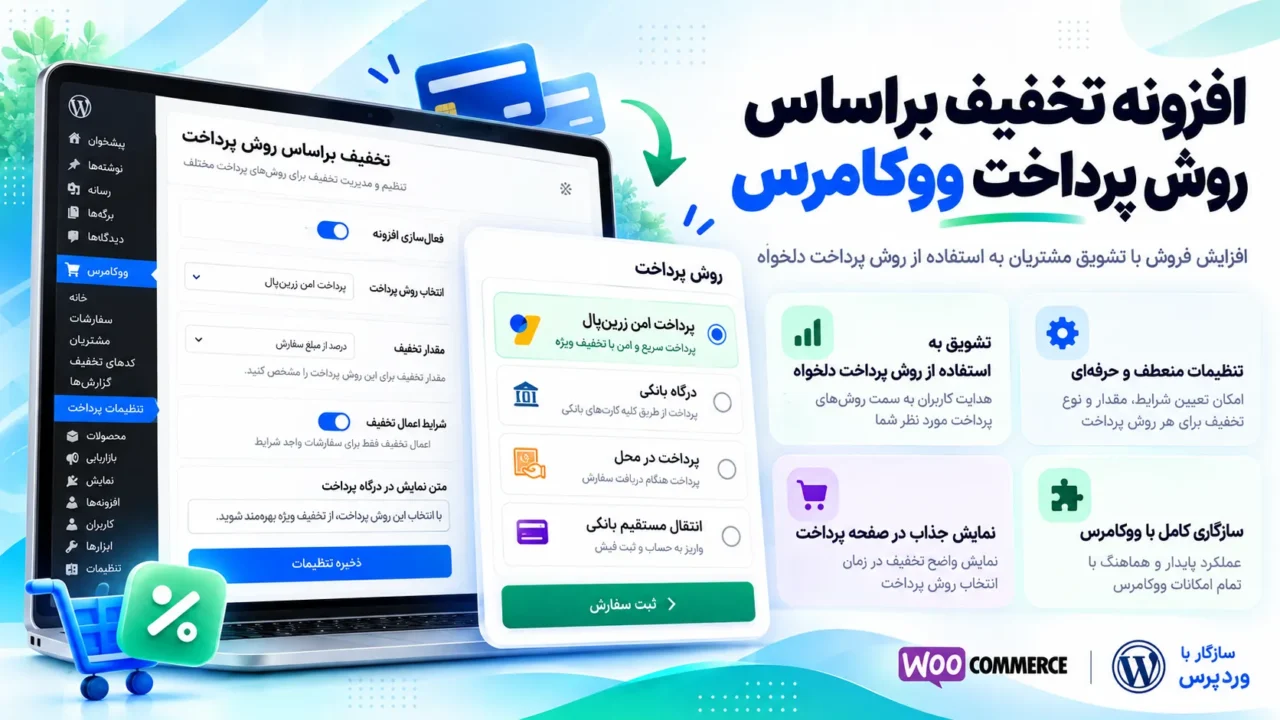 افزونه تخفیف بر اساس روش پرداخت ووکامرس | قیمت عادی برای اسنپ‌پی ۴ قسط + تخفیف پرداخت نقدی
